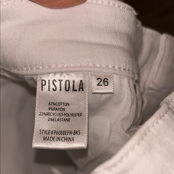 pistola White Straight Leg High-Rise Jeans - Picture 2 of 5